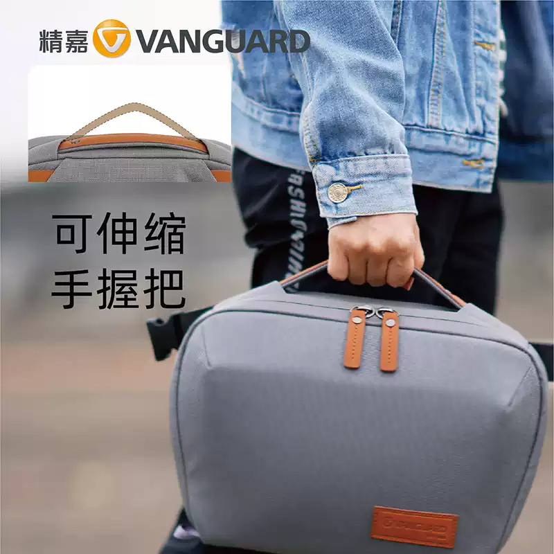 精嘉VANGUARD VEO CITY CB通勤单肩摄影包斜挎背包骑行单反相机包适用佳能索尼康富士微单反相机