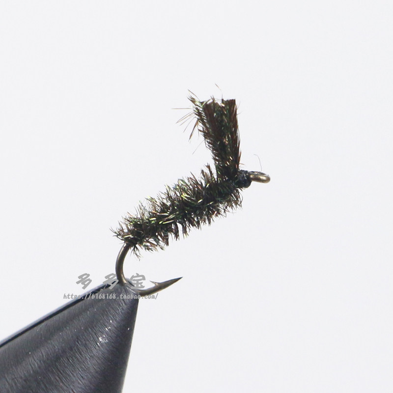 多多宝路亚飞蝇钩白条专用小钩蚋虫餐条溪哥马口石蚕昆虫仿生毛钩