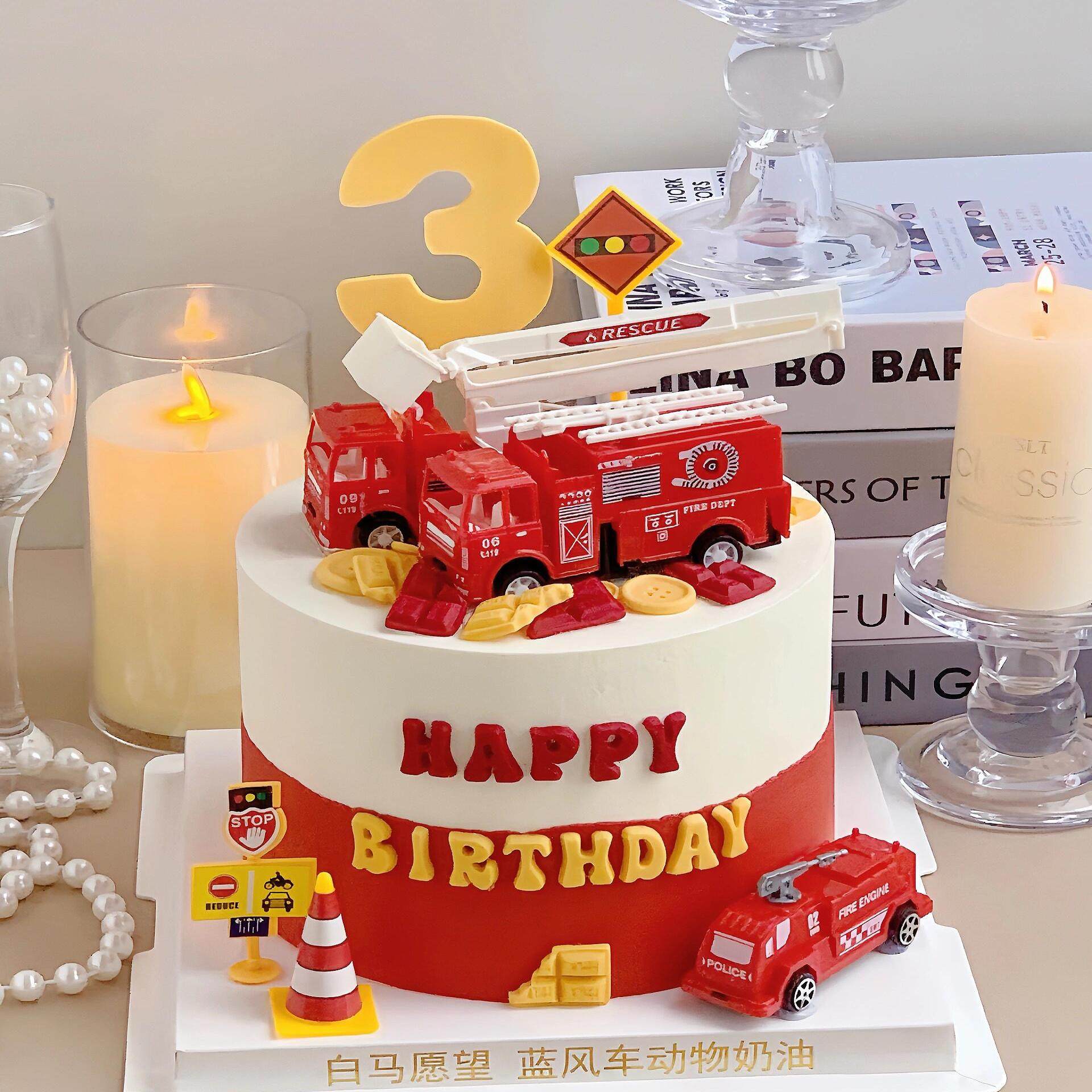 消防车蛋糕装饰摆件儿童男孩男生消防员主题警车飞机生日派对装扮,节庆用品/礼品,节日装扮用品,淘宝优惠券,粉丝福利购,淘宝优惠卷