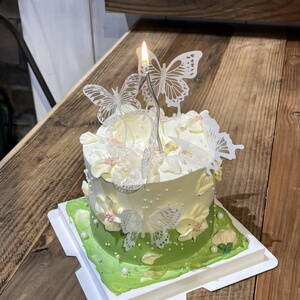 幻彩透明蝴蝶插件女王节妇女节