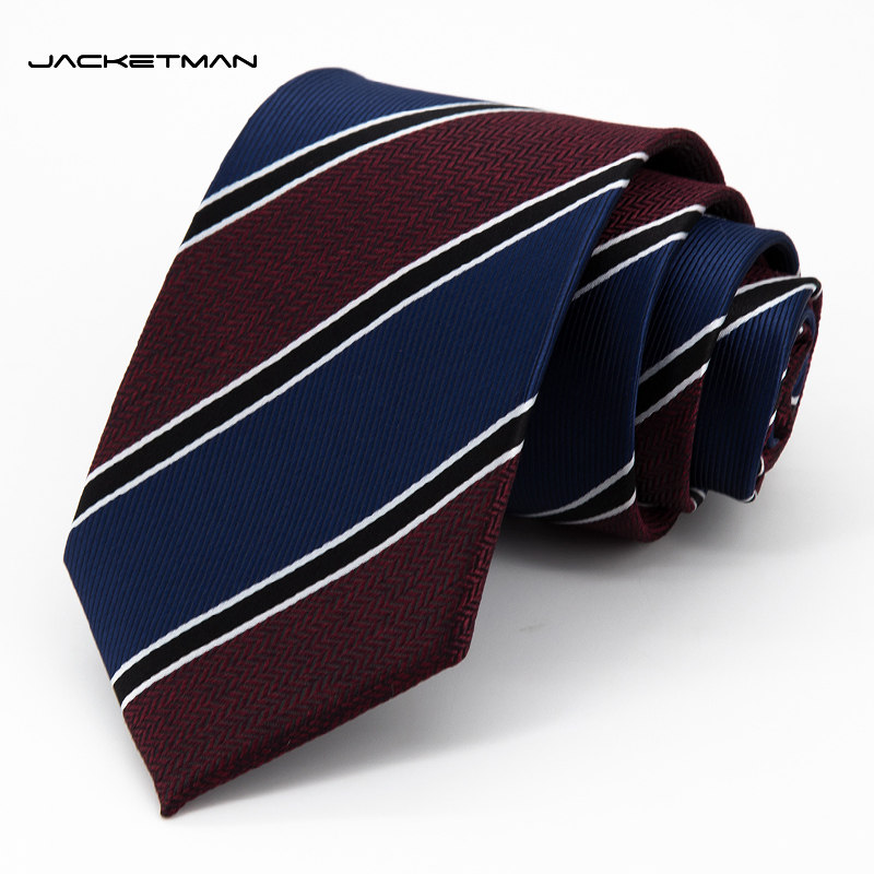 Jacketman领带男韩版酒红时尚蓝黑斜纹个性复古正装潮流宽版8cm款,服饰配件/皮带/帽子/围巾,领带,淘宝优惠券,粉丝福利购,淘宝优惠卷