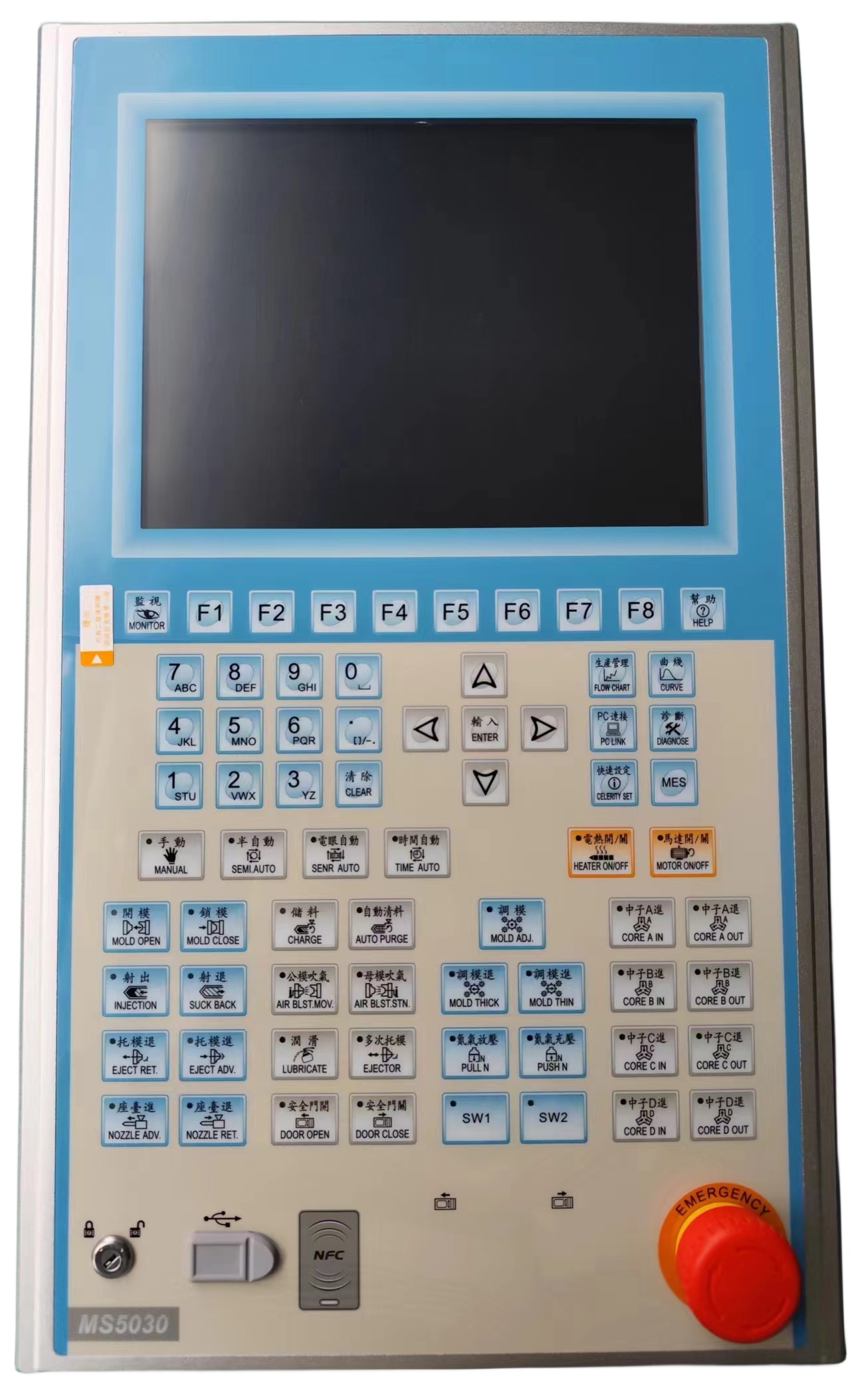 PORCHESON宝捷信电脑MC1200/MK5030 10.2寸显示屏大机专用控制器