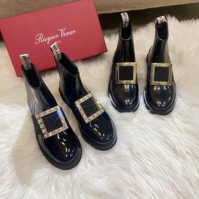 全真皮RV切尔西短靴橡胶大底，特价断码清仓，不退换，介意者慎拍