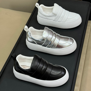 牛货~2025新款rv面包厚底运动鞋百搭休闲鞋时尚牛皮小白鞋板鞋女