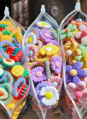 儿童卡通发绳套装公主拇指发圈女童宝宝可爱动物头绳皮筋韩国发饰