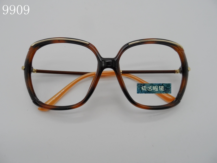 时尚豹纹大框配远视镜老花镜75/100/150/175/200/250/275/300度女