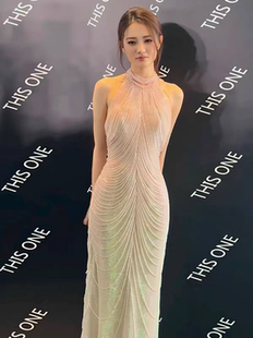 出租高端晚礼服女2025新款气场女王鱼尾重工生日连衣裙高级质感