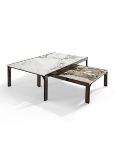 2022意式轻奢Longhi 潘多拉奢石茶几客厅毕加索组合极简玻璃边桌