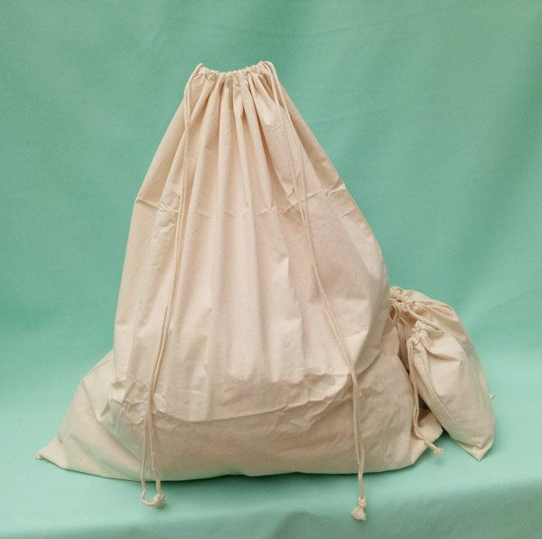 束口袋定制双抽绳索袋坯布棉布