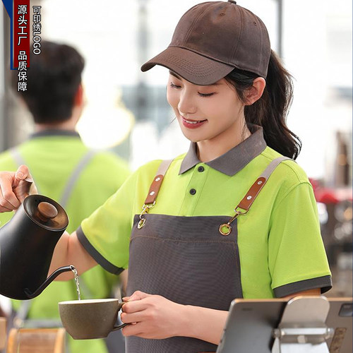 定制翻领短袖工作服Polo衫