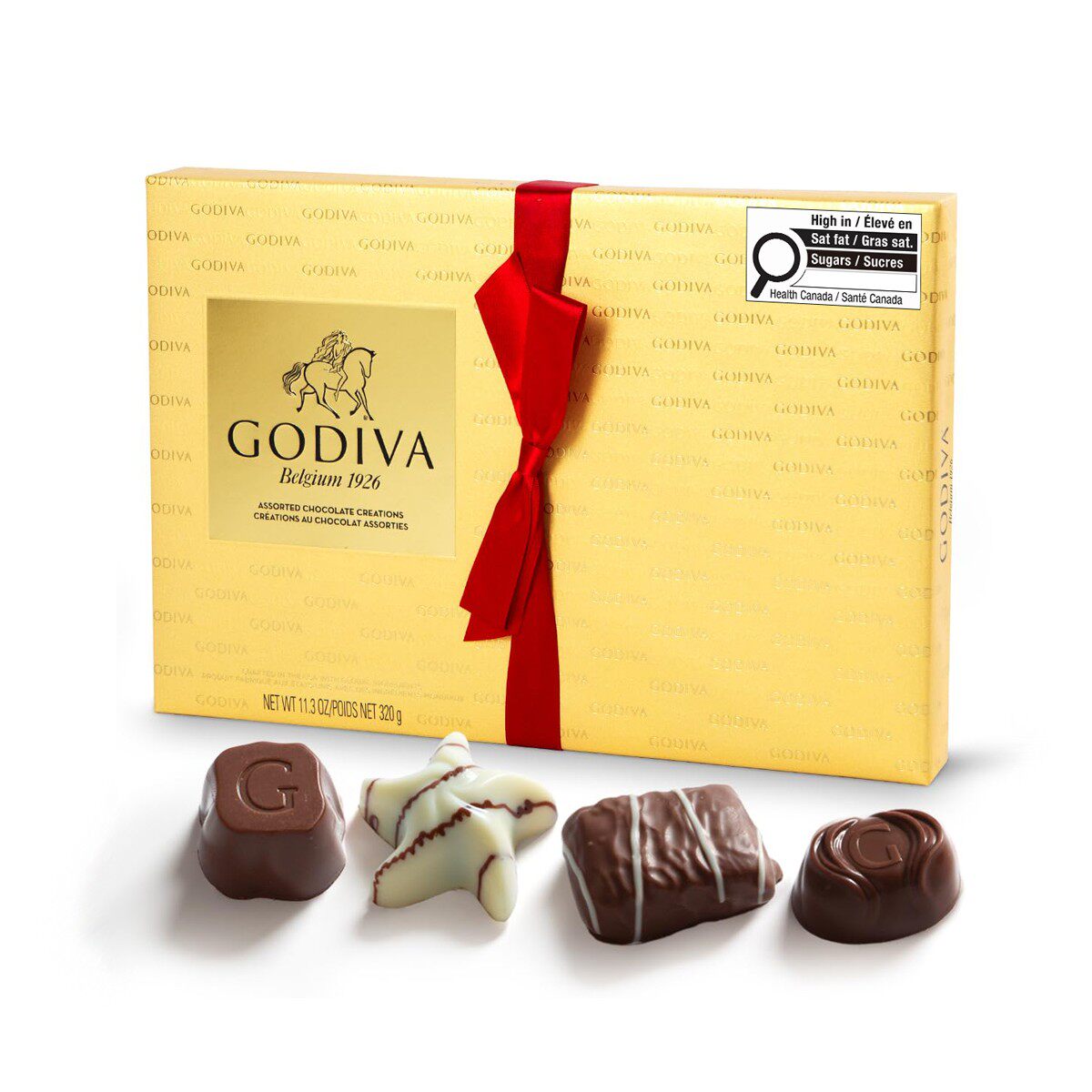 现货进口美国Godiva歌帝梵多口味夹心牛奶巧克力情人节礼盒装27粒