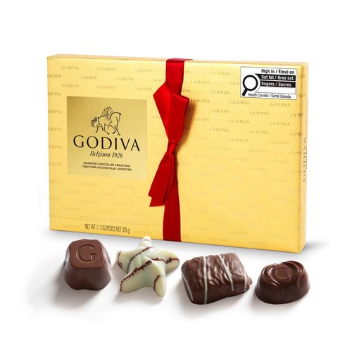 现货进口美国Godiva歌帝梵多口味夹心牛奶巧克力情人节礼盒装27粒