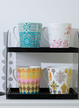 德国进口Konitz毕加索大容量马克杯骨瓷咖啡杯广口茶杯水杯450ml