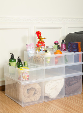 中国台湾出品Keyway巧透分隔收纳盒巧扣式组合收纳盒化妆品