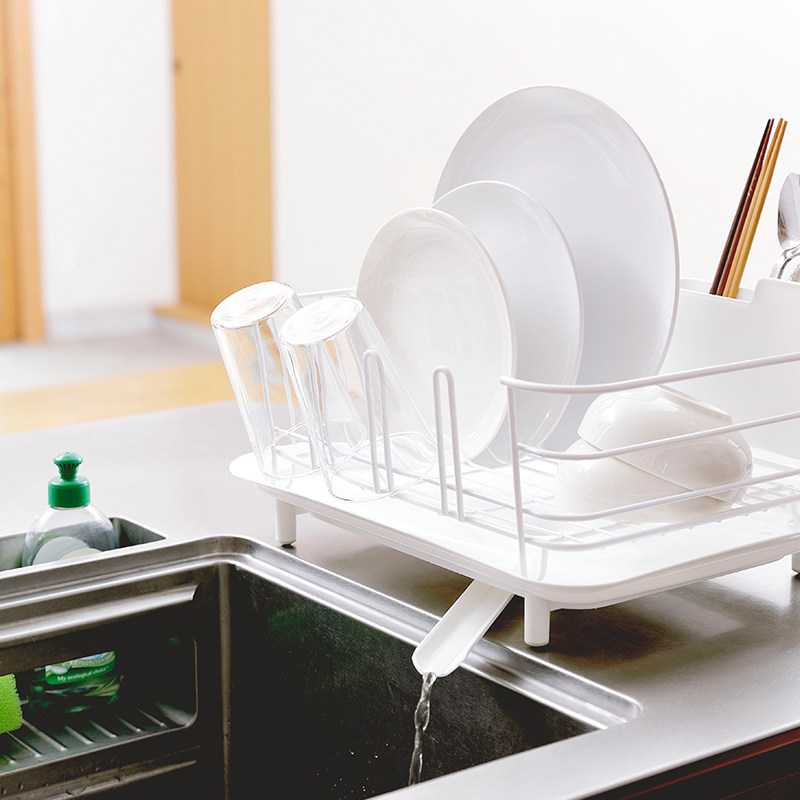 日本原装进口厨房沥水架不锈钢厨房置物架沥水篮放碗筷碗盘沥水架