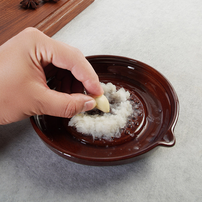 SANTO(三陶)日本进口陶瓷研磨器手动宝宝水果泥蒜泥磨泥盘
