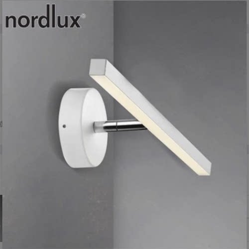 丹麦nordlux IPS13北欧现代极简镜前led壁灯可旋转床头书房阅读灯