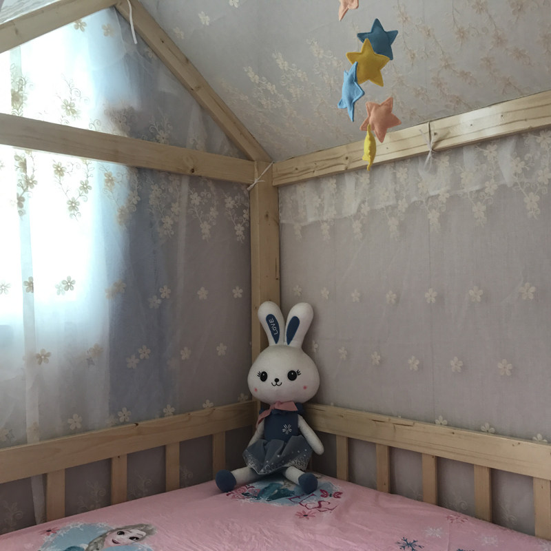 手作北欧儿童床ins屋顶房子帐篷