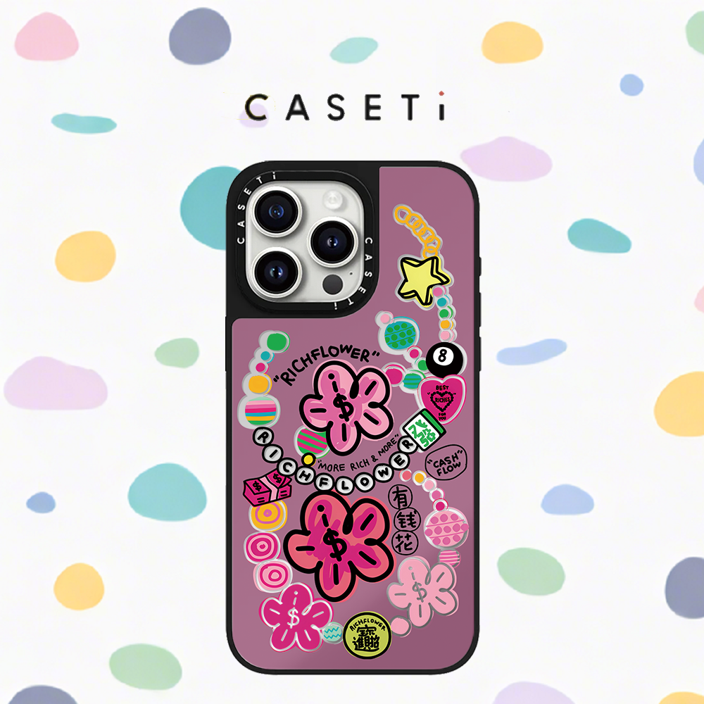 C家CASETI联名有钱花适用苹果iPhone16promax手机壳15plus明星同款14防摔13全包12保护套MagSafe磁吸全包女款