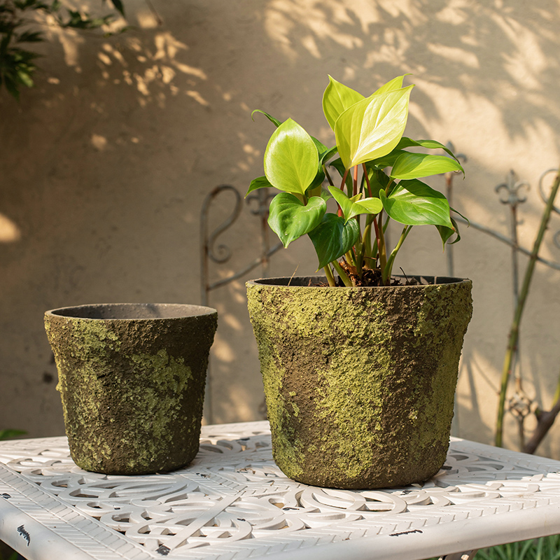 仿古做旧仿青苔水泥花盆