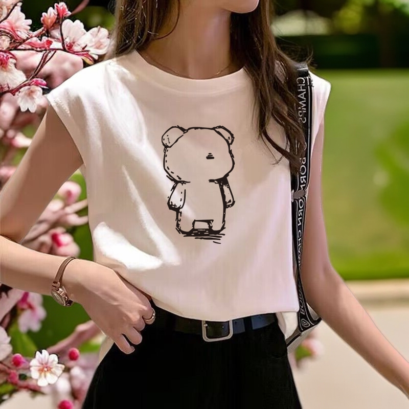 纯棉白色背心女夏外穿吊带内搭打底衫体恤洋气减龄坎肩无袖上衣潮