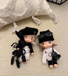 zsiga娃衣小香风贝雷帽洋气背带裤嘎子姐穿搭娃娃衬衣姜饼人娃衣