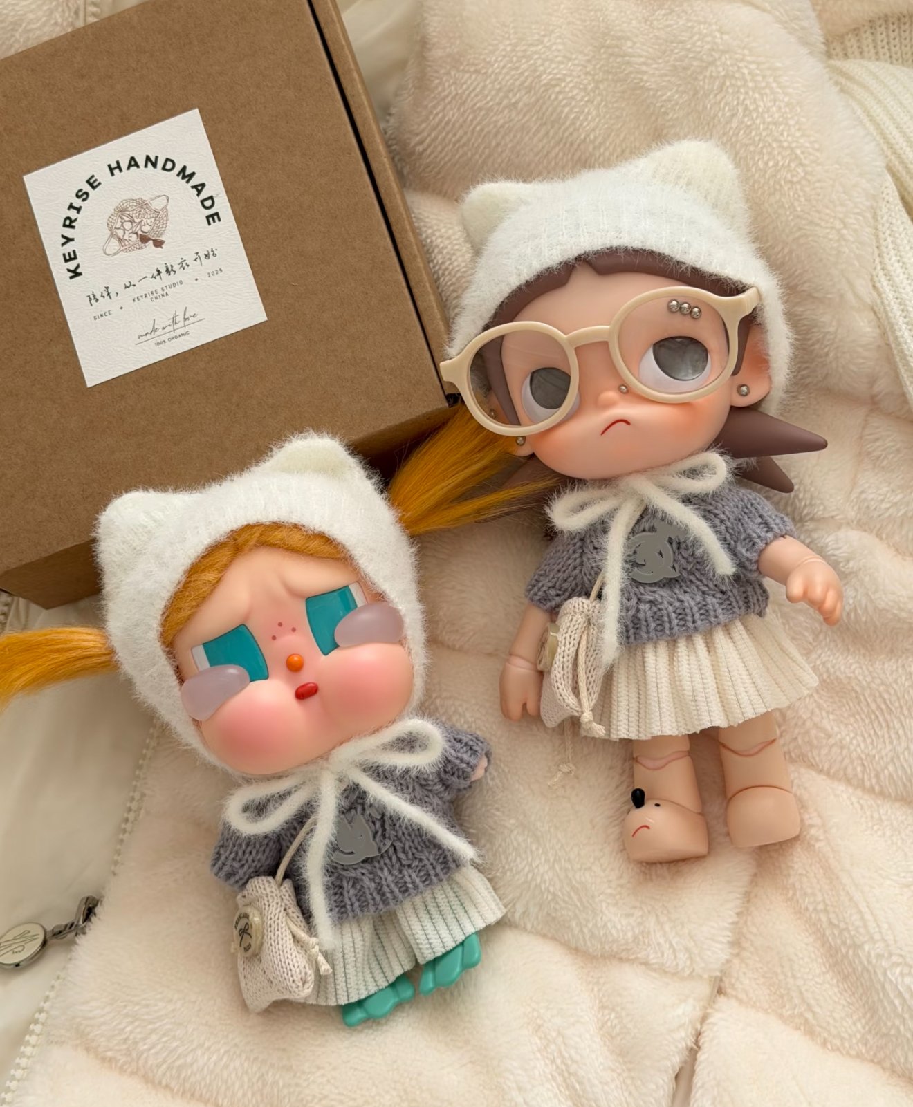 毛绒衣服嘎子姐Zsiga动人娃衣向往之处套装玩偶换装毛衣哭娃套装