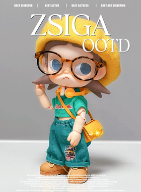 仅娃衣潮玩Zsiga衣服套装贝雷帽娃衣套装换装嘎子姐上衣牛仔裤