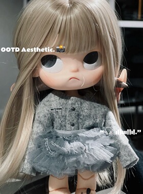 Zsiga嘎子姐假发头套1/8娃针织开衫外套芭蕾裙套装娃衣动人套装