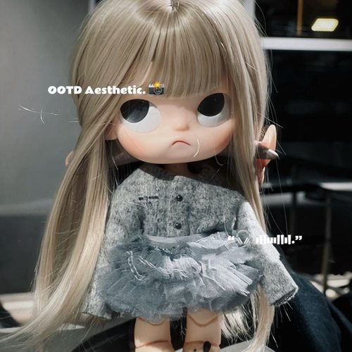 Zsiga嘎子姐假发头套1/8娃针织开衫外套芭蕾裙套装娃衣动人套装