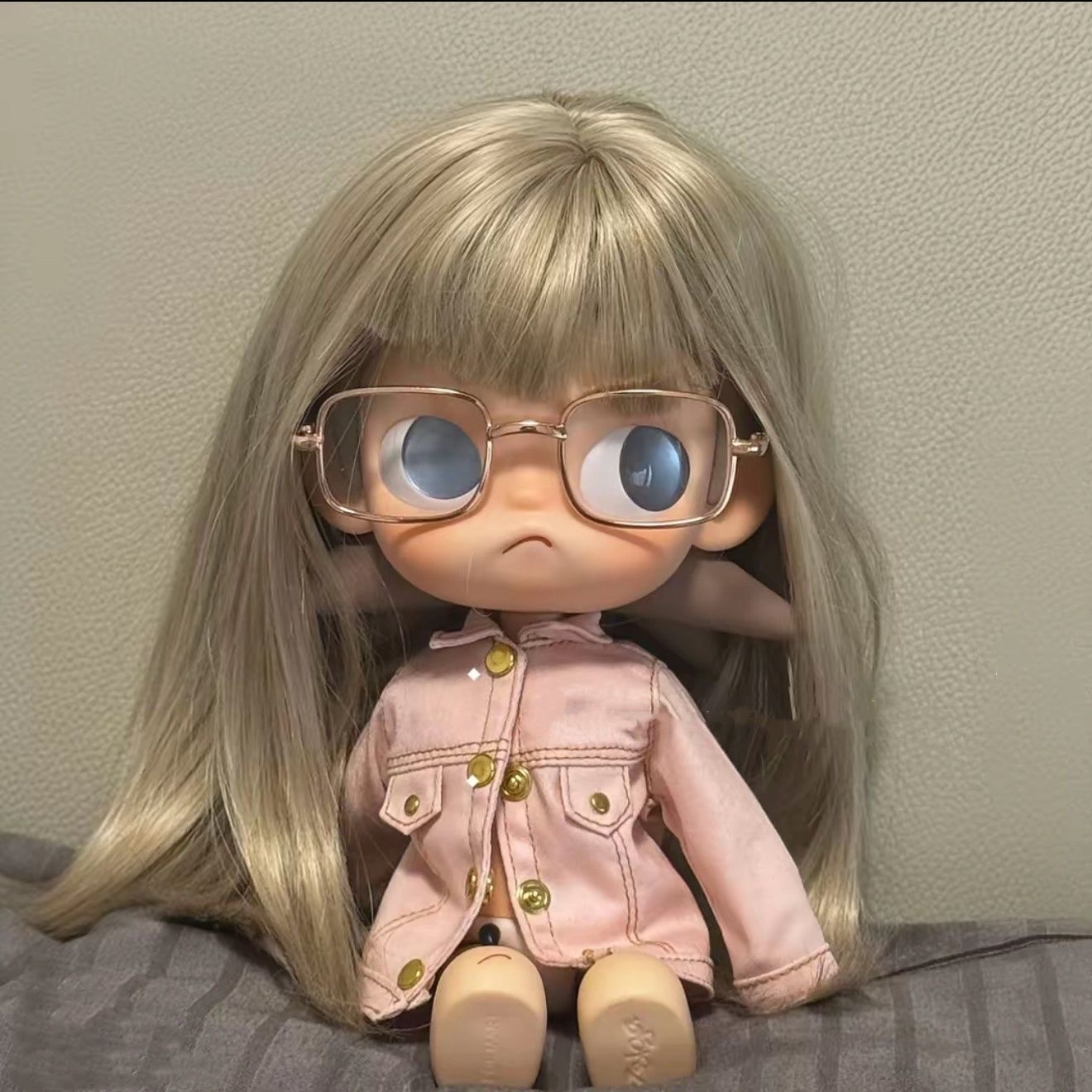 玩偶假发嘎子姐头发向往之处长发刘海穿搭zsiga棕色头发可爱换装