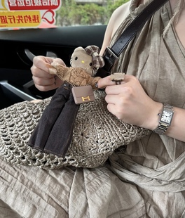 可爱长腿钥匙扣毛衣黑皮kitty包包挂件毛绒玩偶公仔书包挂饰礼物