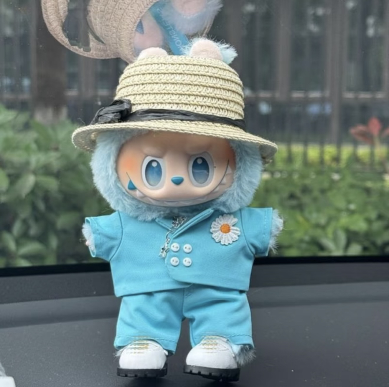 权志龙同款蓝色西装17cm娃衣套装帽子搪胶公仔玩偶着替衣服通用