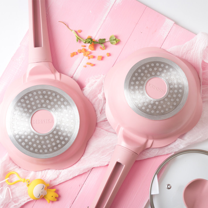 韩国didinika宝宝辅食锅婴儿小奶锅汤锅网红煎锅煮锅不粘抖音同款