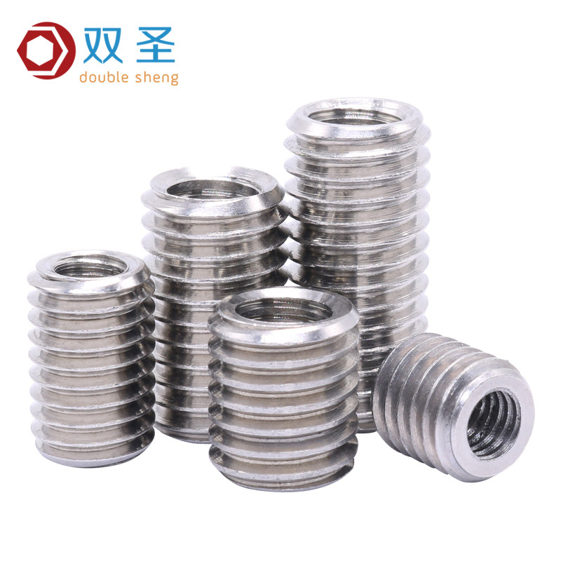 bulong neo Thép không gỉ 304 bên trong và bên ngoài răng đai ốc chuyển đổi ren nẹp vít vỏ bọc ren M3M4M5M8M10M12M16 bulong neo bulong m8