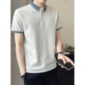 POLO衫 珠地棉翻领T恤青年夏装 男士 薄款 上衣 商务休闲2026夏季 短袖