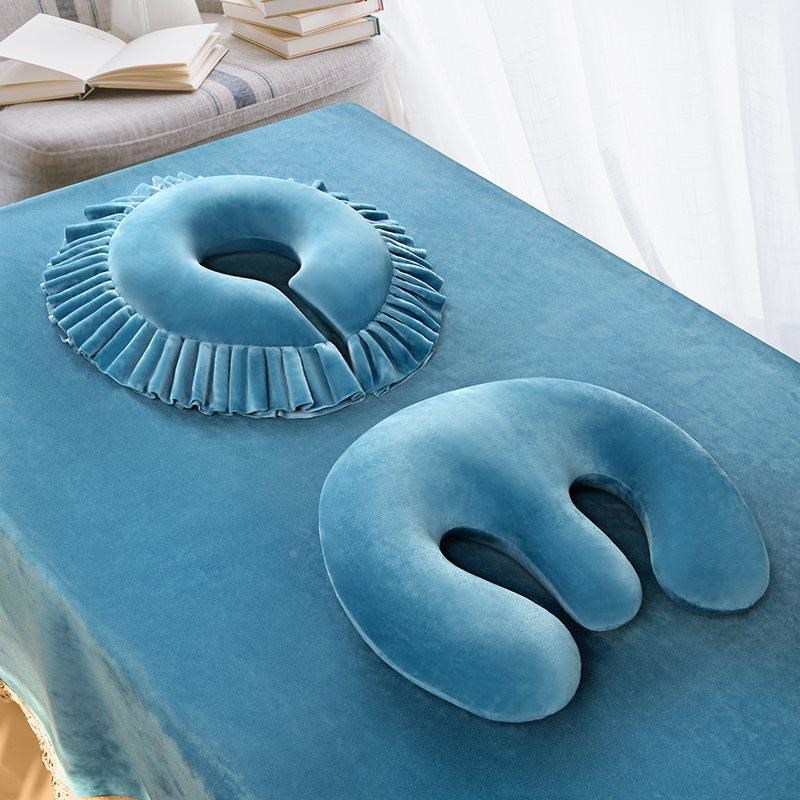 适用美容院乳胶U型枕趴睡胸枕趴趴枕按摩K床推拿洞口护脸护胸垫美