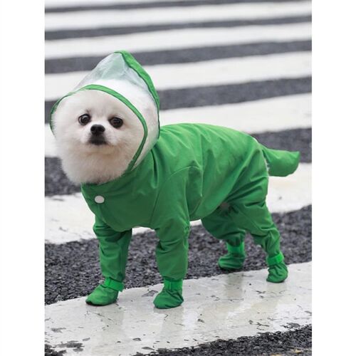 适用脚全包连体防水雨衣t四季通用泰迪博美比熊法斗猫咪狗狗雨衣
