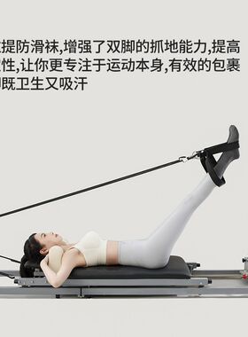 适用4新款夏季j长筒瑜伽袜子防滑专业女中筒普拉提袜子运动长款加