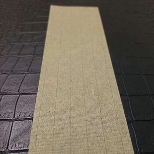 100张薄款竖纹竹桨纸可化灰用黄纸原桨草黄色黄纸