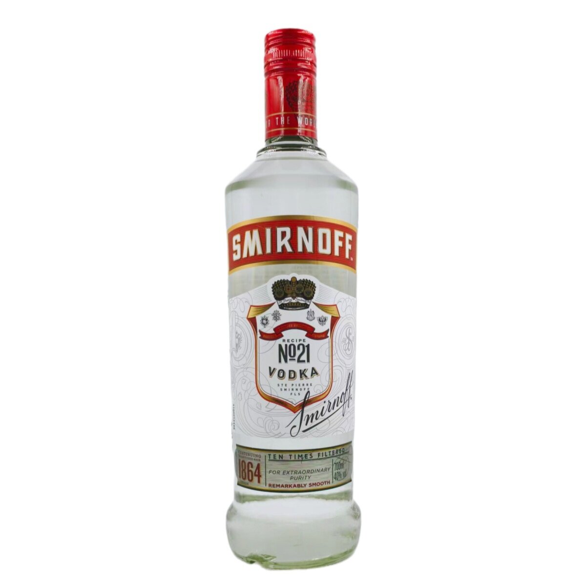 斯米诺红牌伏特加原装进口洋酒SMIRNOFF皇冠伏原味烈酒700ml