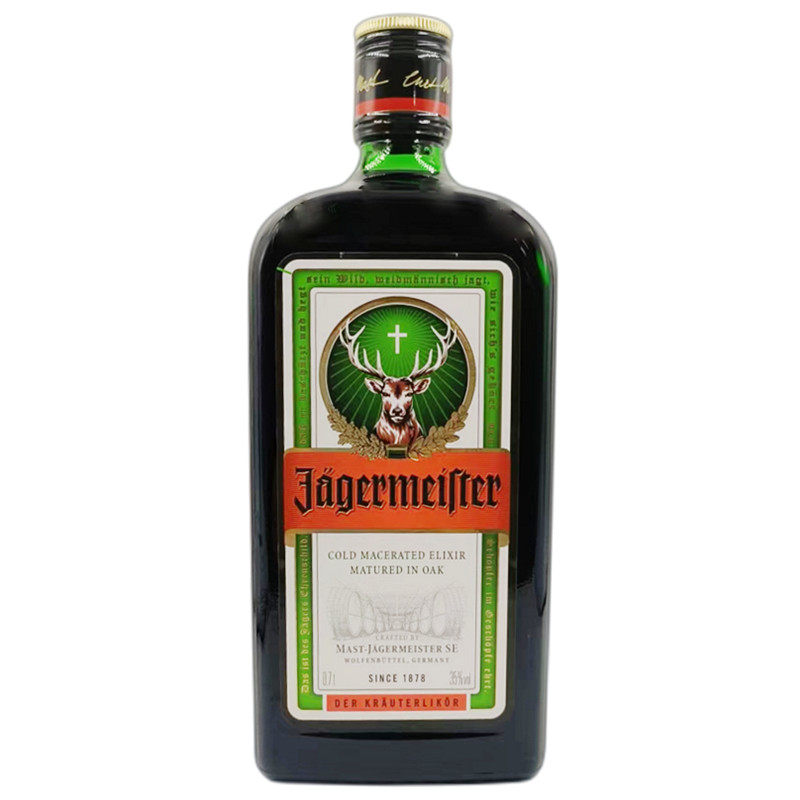 野格力娇酒德国进口洋酒jagermeifter圣鹿利口酒700ml 行货非56版