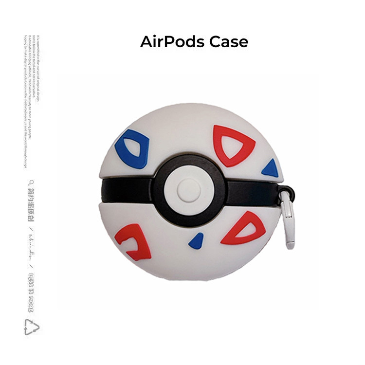 简约派适用波克比精灵球airpods4保护套airpod3苹果pro2耳机壳二代无线蓝牙1第三代airpodpro四可爱4女创意萌