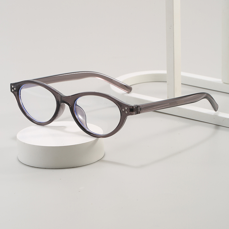 复古椭圆小框豹纹书呆子眼镜防蓝光可配度数近视眼睛镜框鬼马少女
