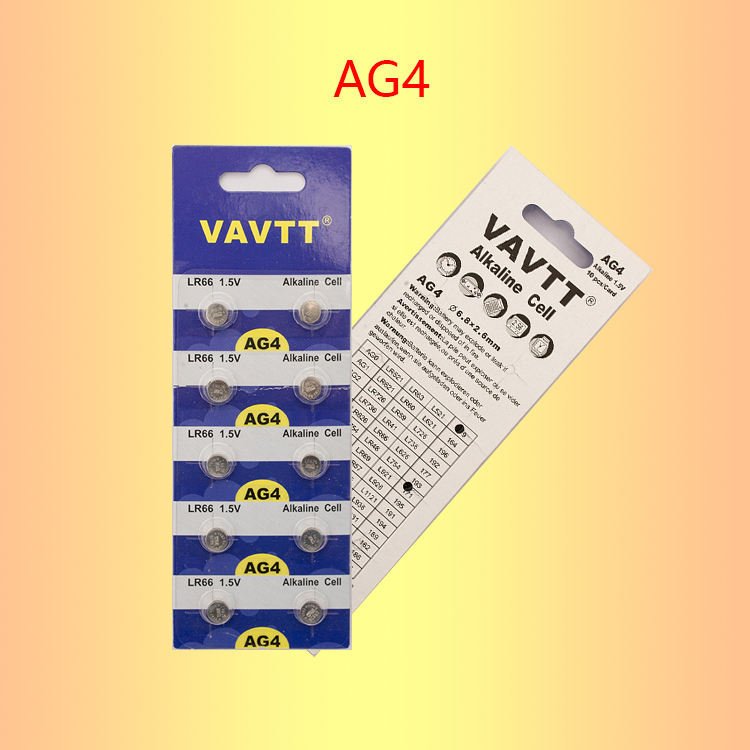 利嘉能電子 VAVTT AG4 紐扣電池 LR66 電池 10粒卡裝 環保無汞