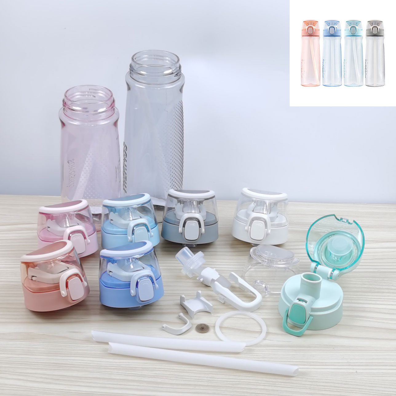 膳魔师TCSJ/TCSF吸管杯儿童便携饮水杯杯盖吸嘴管垫圈防漏配件