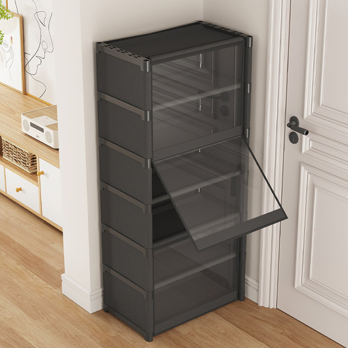 【透明防尘翻盖】宿舍鞋架