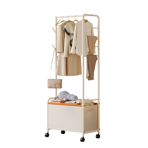 简易衣帽架落地立式出租屋临时可移动晾衣架衣服收纳架新款挂衣架