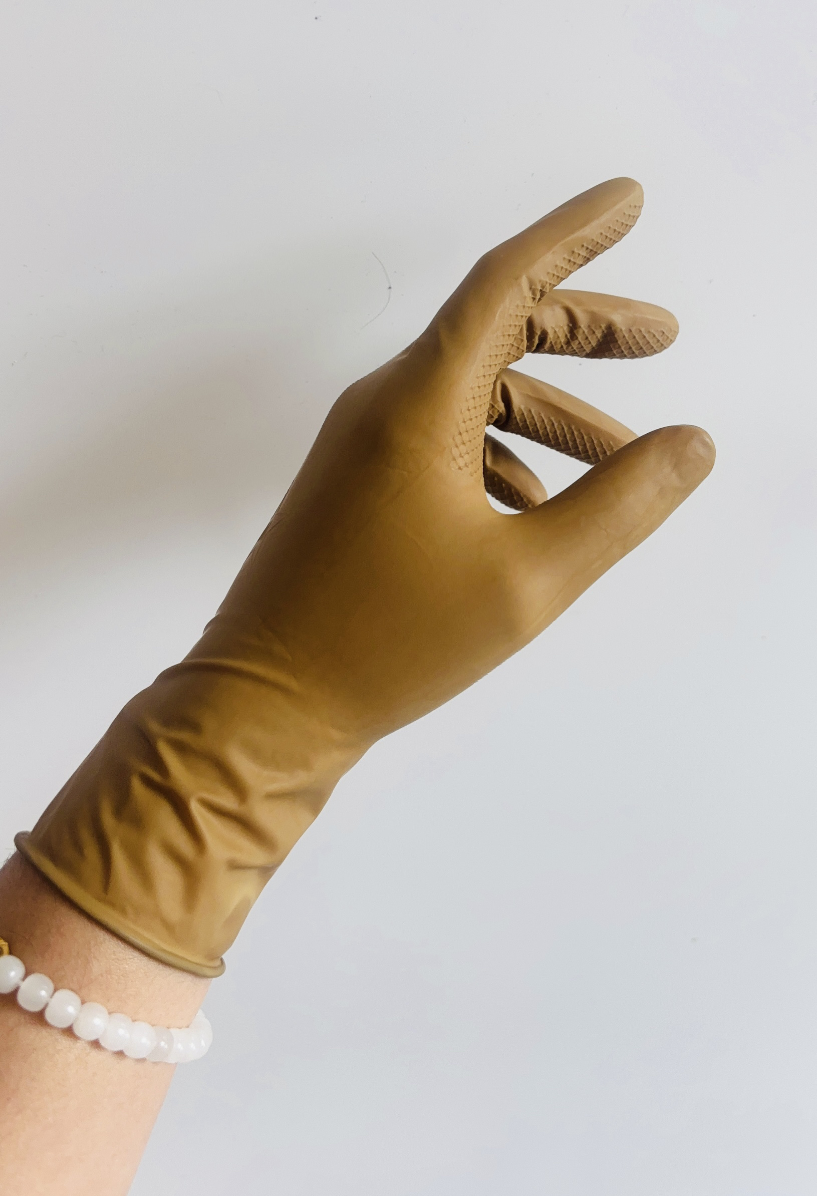 乐鑫成乳胶手套颗粒防滑厨房洗碗橡胶防水耐磨清洁耐用洗衣服大棚