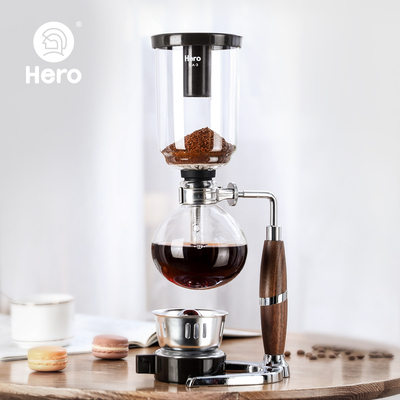 Hero英雄咖啡虹吸壶家用虹吸式咖啡机玻璃虹吸壶虹吸式咖啡壶套装